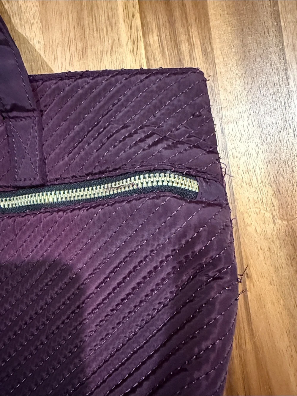 Aimee Kestenberg Plum Quilted Chevron Tote